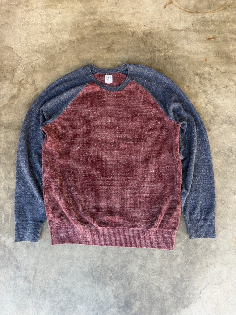 Gap Sweater Maroon Vintage Gear Sweater Crew Neck Men’s S
